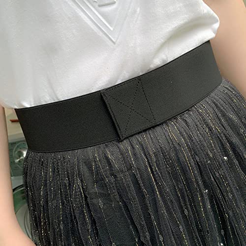 YOU&M Women's Velcro Waist Belts Elastic Stretch Simple No Metal Without Buckle for Dresses3