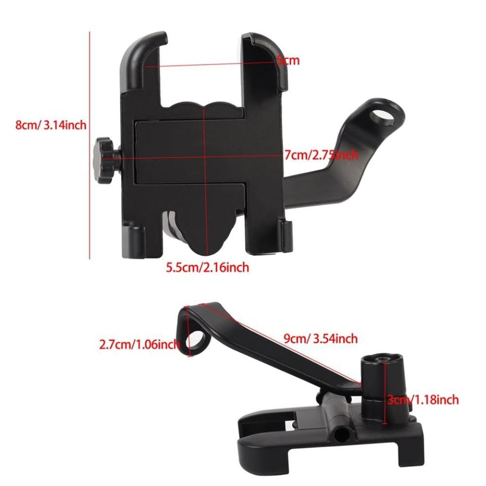 Moto by bike thone mount mount staffe GPS stabilimento cellulare supporto per telefono manubrio cavalcano compatibile con la maggior parte degli smartphone