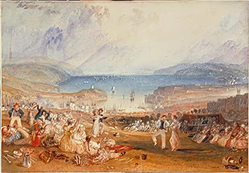 Turner Devonshire poster toile grand format reproduction peinture paysage 58x90cm