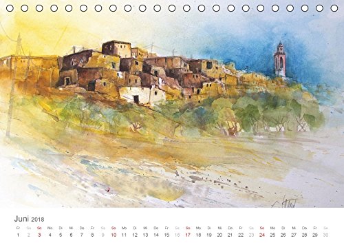 Faszination Aquarell - Eckard Funck (Tischkalender 2018 DIN A5 quer): Meine Eindrücke auf Malreisen im Aquarell festgehalten (Monatskalender, 14 Seiten ) (CALVENDO Kunst)
