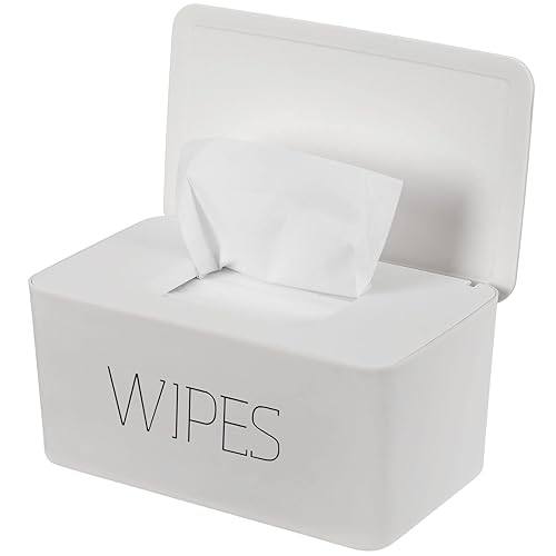 NOVWANG Dispensador de toallitas, soporte de toallitas húmedas de gran capacidad (8.3 pulgadas de largo x 4.9 pulgadas de ancho x 3.9 pulgadas de