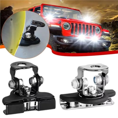 Soportes para faros de coche universales de metal y goma sin perforaciones kit de 6 piezas 6