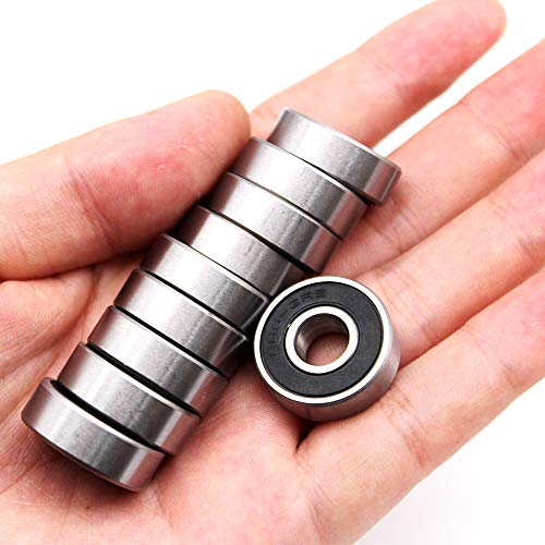 image for Wellgo 608-2RS Ball Bearings Skateboard Bearings Double Rubber Sealed 
