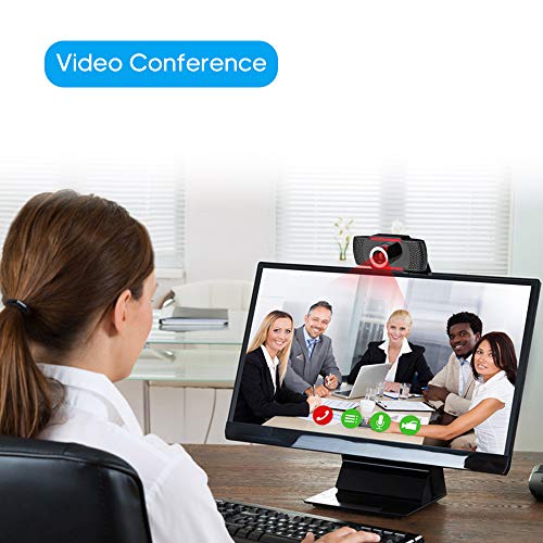 DECDEAL 720 P Placa de Vídeo Webcam Alta Definição Completa Web Cam Vermelhoução de Ruído Microfone