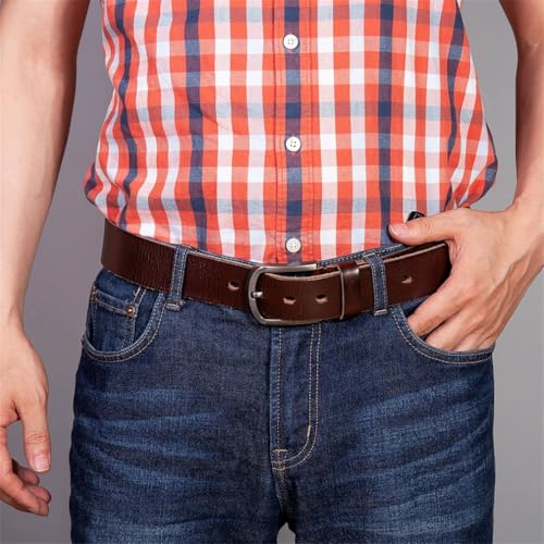 Leather Belts For Men Vintage Cowboy Male Belt3