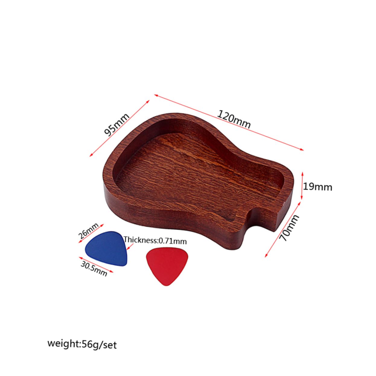 Yardwe 2 Series Estuche para Púas De Guitarra Estuche para Púas De Guitarra Soporte para Púas De Guitarra Acústica Bandeja para Púas De Guitarra Soporte para 2 Piezas*2 Color Aleatorio