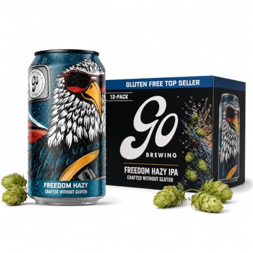 Image of Go Brewing Freedom Hazy IPA, NA Beer, 12 Pack (12 oz)