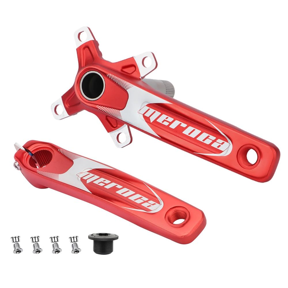 BCD64/104 mm zestaw ramienia korbowego MTB, 170 mm, zintegrowany korba rowerowa, korba ze stopu aluminium, kompatybilna z pojedynczymi, podwójnymi, potrójnymi tarczami
