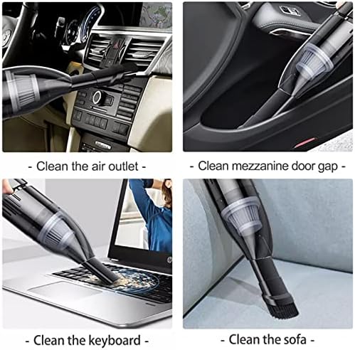 Handheld Vacuum, Car Vacuum Cleaner Cordless,120W Car Vacuum Cleaner with Powerful 6500Pa Suction, Portable Wet Dry Hand Held Duster Hoovers for Home Car Cleaning