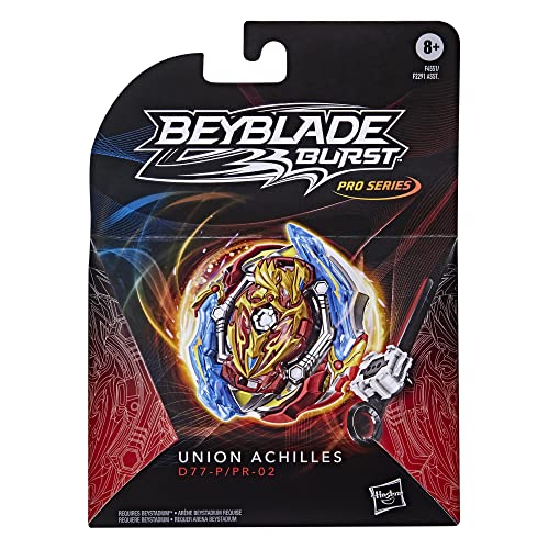 Image of Bey Blade Burst Pro Series Union Achilles, Spinning Top Starter Pack, Balance Type Battling Game Top with Launcher Toy