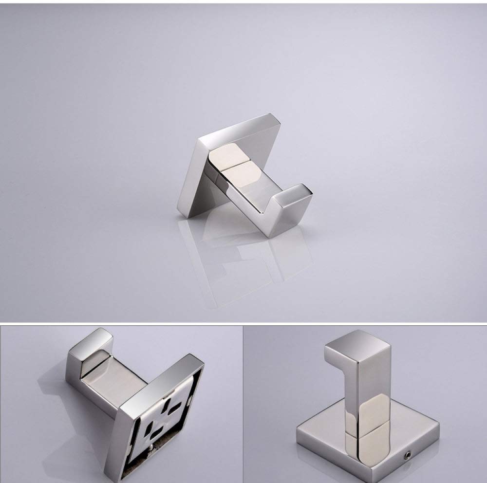 Chrome Polished Towel Rack Toilet Paper - Heavy-Duty Bathroom Accessories Home(Hook)