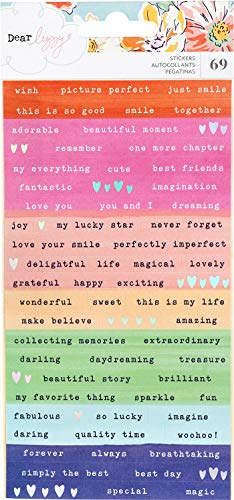 69 Piece Iridescent Foil Confetti Stickers