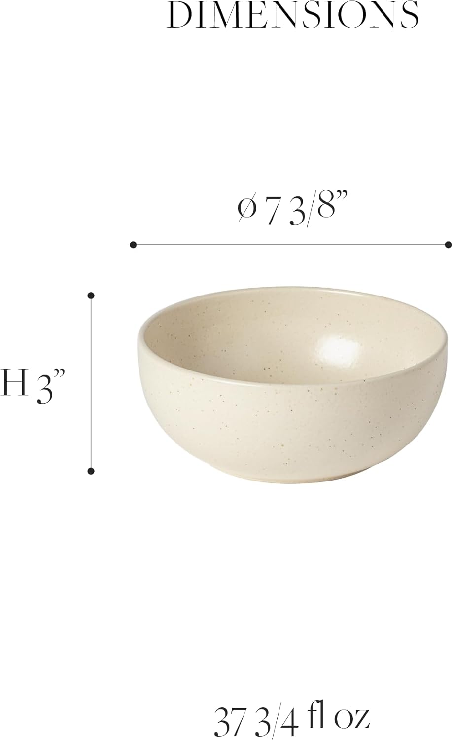 Casafina Ceramic Stoneware 7.5" x 3", 37 oz. Serving Bowl - Pacifica Collection, Artichoke | Microwave & Dishwasher Safe Dinnerware | Food Safe Glazing | Restaurant Quality Serveware