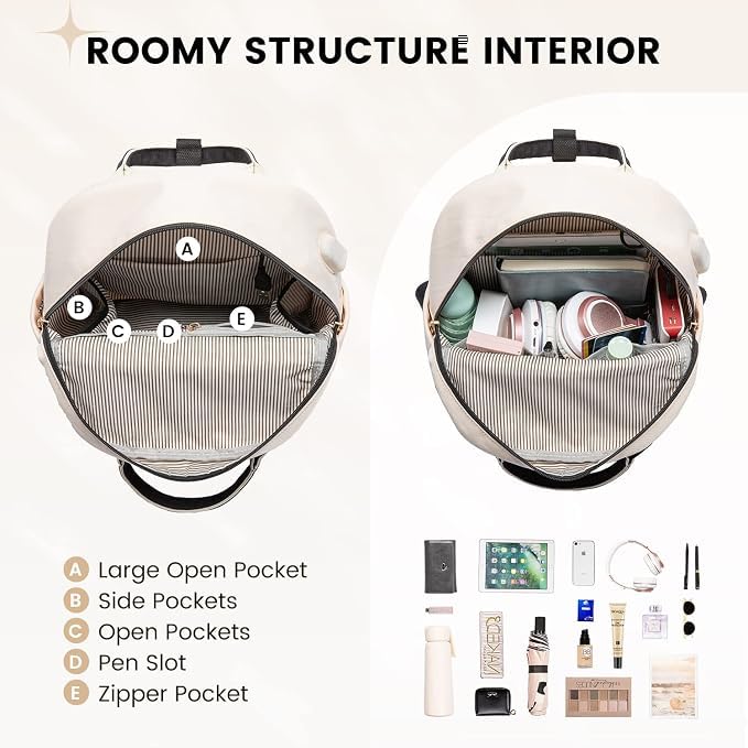 Image of LOVEVOOK Mini Backpack for Women Stylish Waterproof Backpack Purse with USB Port, Cute Daypack for College Travel Party