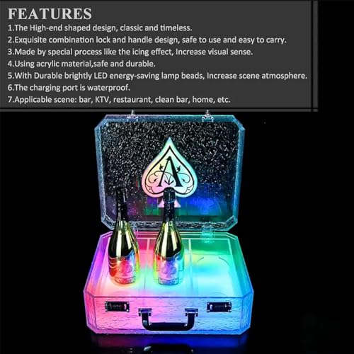 Soporte para botellas LED de acrílico NYMFEA con luces miniatura 2