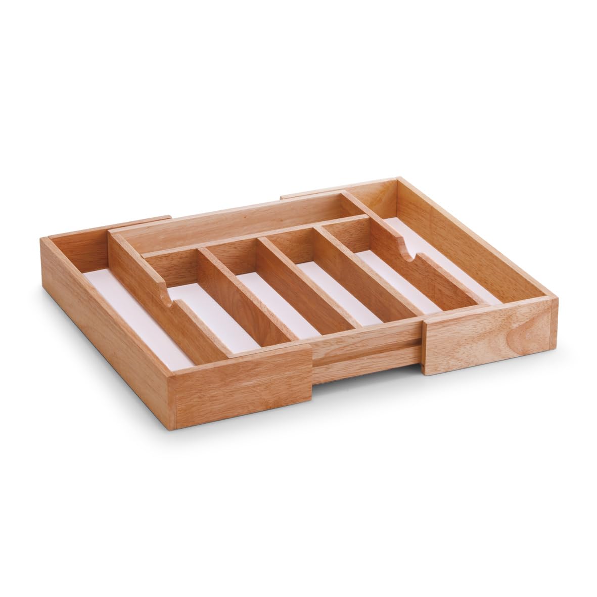 Zeller 24046 - Cubertero de Madera y melamina, tamaño Regulable (31,5-50 x 38 x 6 cm)