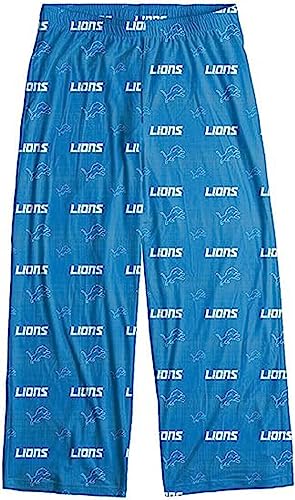 FOCO Detroit Lions Men's Scatter Pattern Pajama Lounge Multi Color Pants