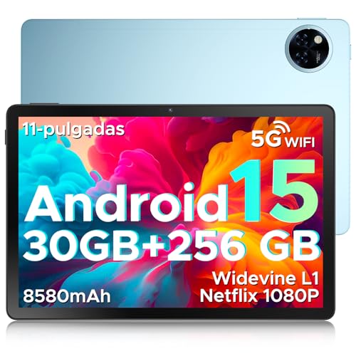 DOOGEE U11 Pro Android 15 Tablet 11 Pulgadas, 30GB RAM+256GB ROM/2TB TF, Tablet Gaming Octa-Core, HD...