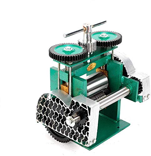 Manual Rolling Mill Machine - 3" Roller Manual Combination Rolling Mill Flatten Machine - Jewelry DIY Tool & Equipments Gear Ratio 1:6 for DIY Jewelers Craft professional (Roll presser: 85mm) - Thumbnail 6