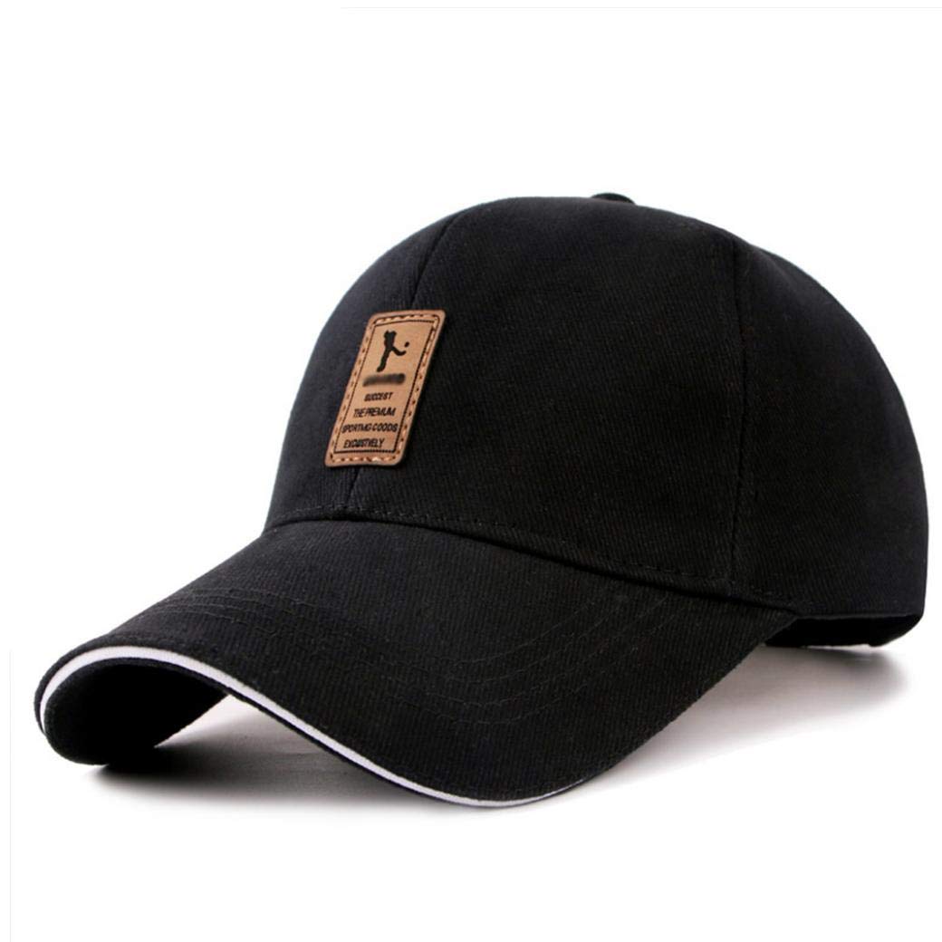 Unisxe Baseball Cap Casual Cotton Trucker Hats Adjustable Dad Golf Cap for Men Women(Black)