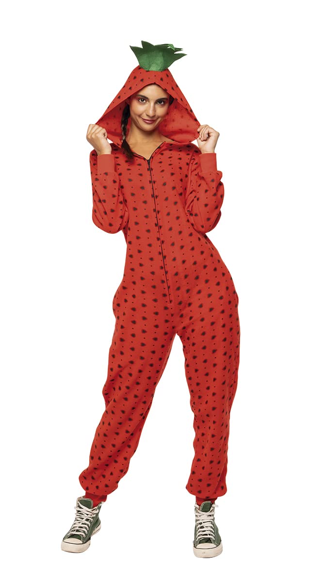 Rubies Disfraz Fresón para adulto, Unisex, talla Única, Jumpsuit con capucha, original de Rubies para halloween, carnaval, fiestas, despedida de soltero, Cosplay y cumpleaños.