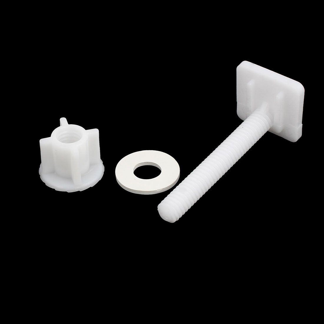 Aexit 27mmx27mmx67mm PP Square Shaped Top Toilet Seat Hinge Bolt White 2pcs (73c5e6d1aca953389be3d2e7b67a0c24)