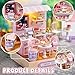 Kisoy Dollhouse Miniature with Furniture Kit, DIY 3D Wooden DIY House Kit with Dust Cover,Handmade Tiny House Toys for Teens Adults Gift(Sweet Talk)