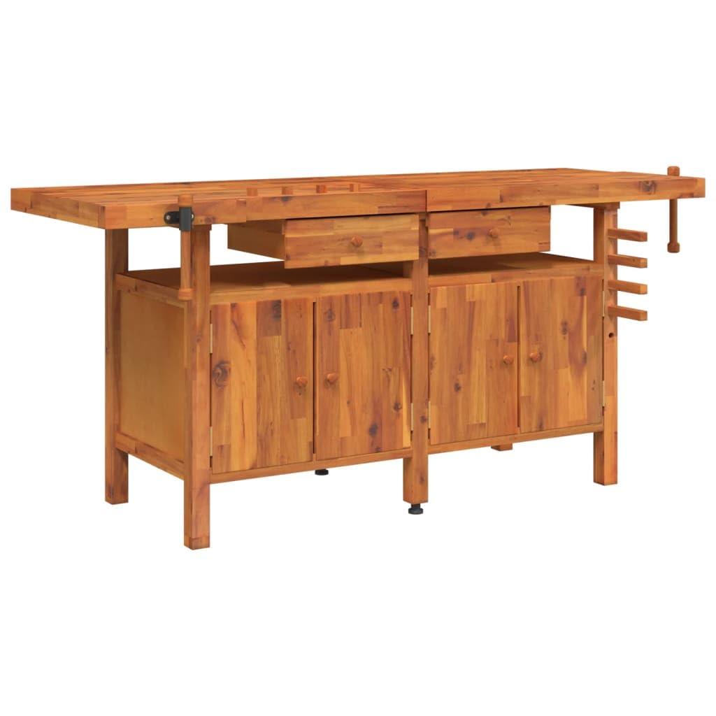 Genérico Banco de Trabajo cajones y Tornillos Banco Madera 192x62x83 cm,Bricolaje,Accesorios de Bricolaje,Organización y Almacenamiento de Herramientas,Mesas de trabajo-153326