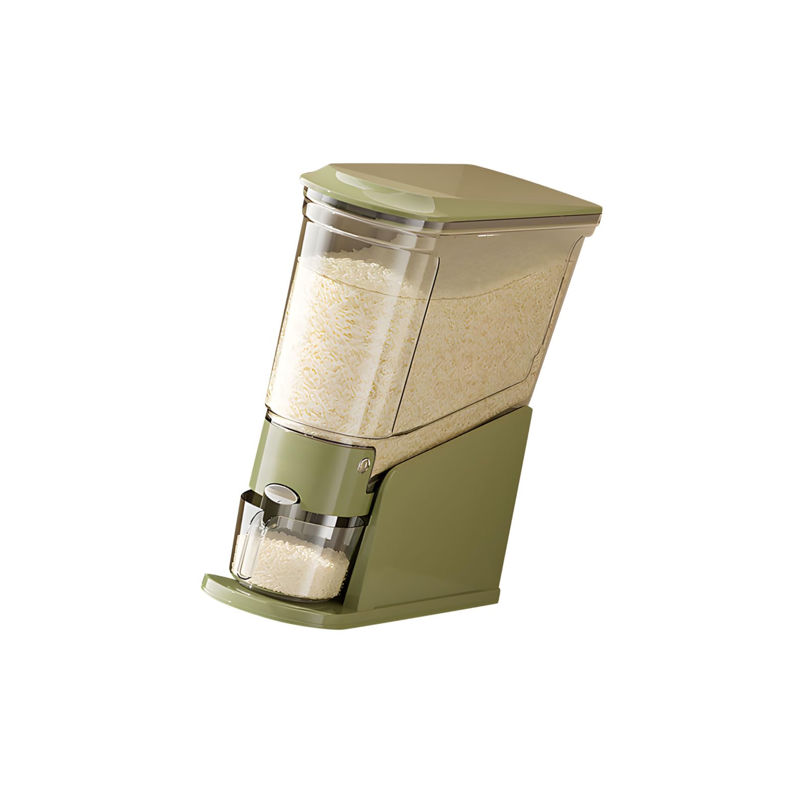 Kaeltsyn Compact Vertical Kitchen Storage Canister with Smooth Pour Spout and Stackable Design for Space Saving Food Canister