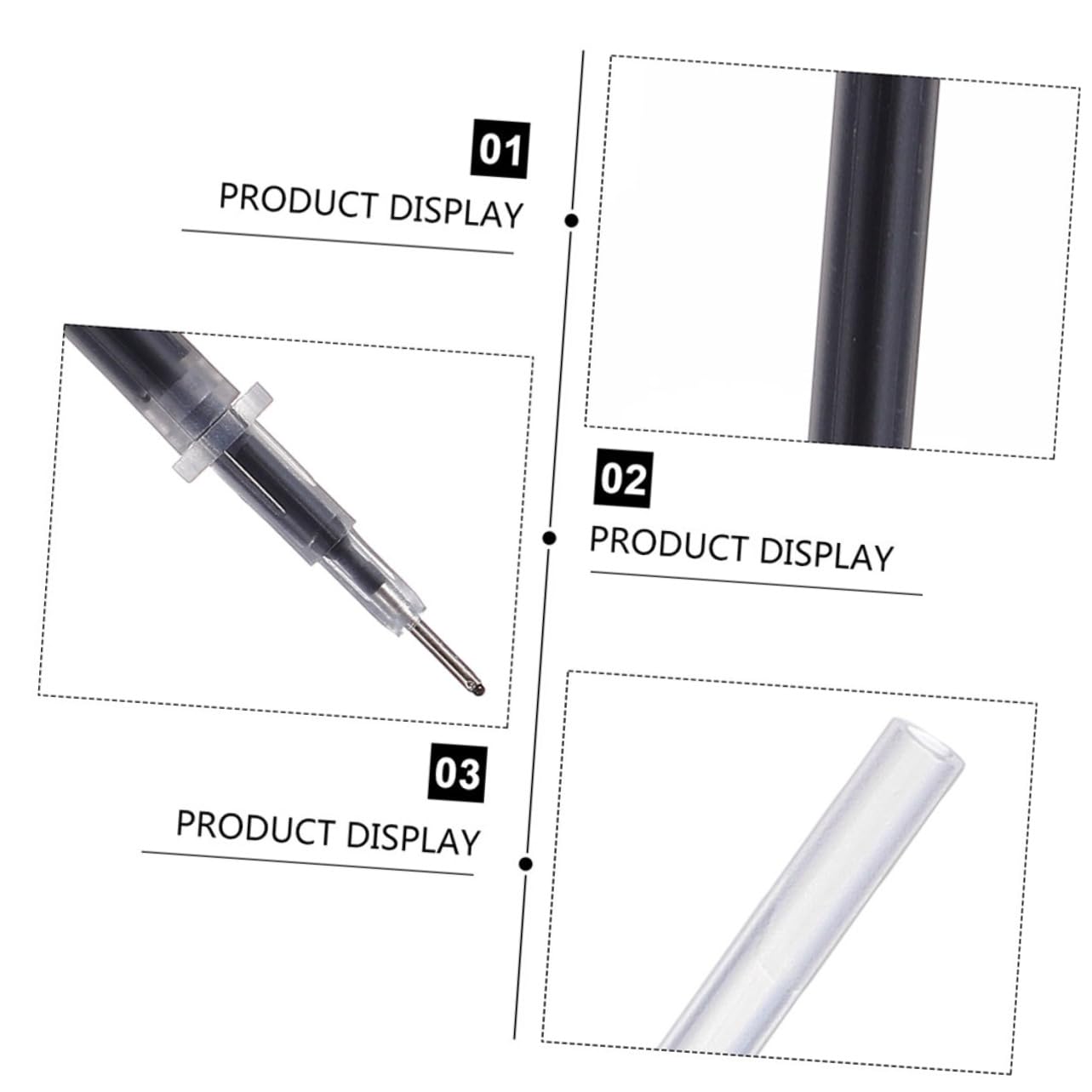 Recambios de Bolígrafos Neutros 0,5 MM Tinta Negra y Tecnología de Alto Rendimiento, Paquete de 200 Piezas para Material Escolar y Uso Diario