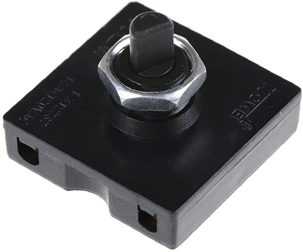 4 Position 3 Speed Rotary Fan Switch with Button, Ceiling Fan Wall Control and Speed Governor Switch for Home Office Fans