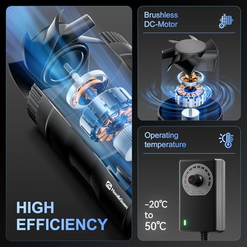 Hon&Guan 100mm Inline-Rohrventilator, 221m³/h Rohrlüfter Regelbar, Abluftventilator mit EU-Stecker, Lüfter für Wintergarten, Gewächshaus, Growzelte, Garage, Küche, Schwarz