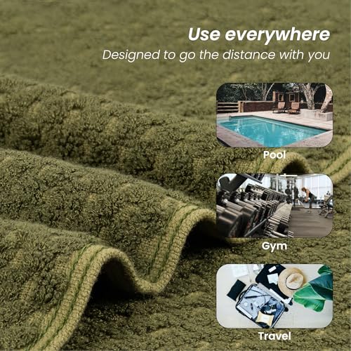 Image of Mush Hearth & Haven Bamboo Towels for Bath Large Size | 450 GSM Bamboo Bath Towel for Men & Women | Soft, Highly Absorbent & Quick Dry | Pack of 4, 70 X 140 cms (Assorted 3)