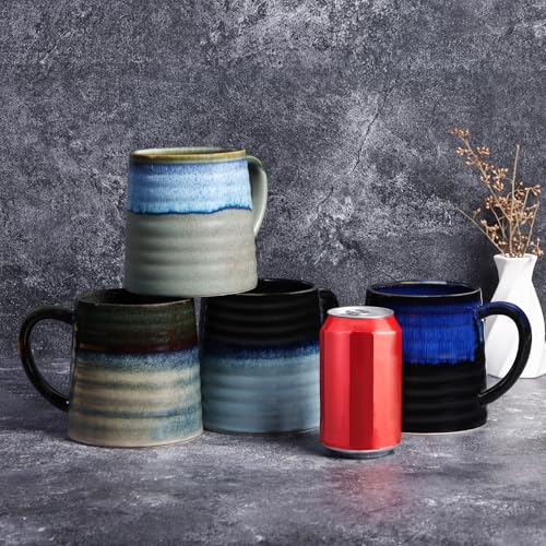 25ozextralargeceramiccoffeemugwithbighandle700mloversizedteacupforofficeandhomehotandcolddrinkingmicrowaveanddishwashersafehandmadeglazedtextureglacierblue  Urban Country Home Decor 25 oz extra large ceramic coffee mug with big handle 700ml oversized tea cup for office and home hot and cold drinking microwave and dishwasher safe handmade glazed texture glacier blue  urban country home decor