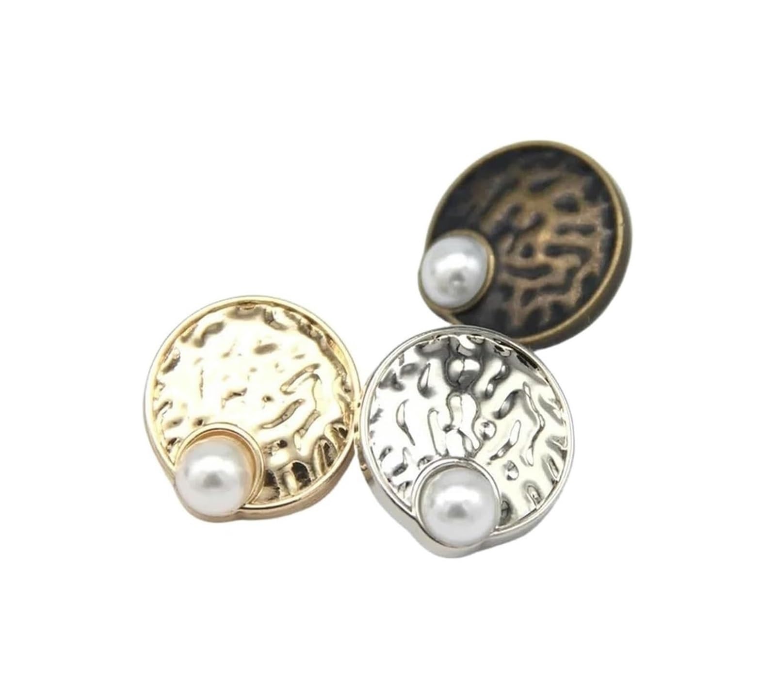 Boutons à Coudre, Paquet de Boutons à Tige en Perles 18 mm et 25, Couleurs mélangées(Mixed,25mm 10pcs)