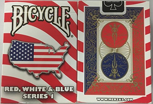 Baraja Bicycle Series 1 diseño USA rojo blanco azul