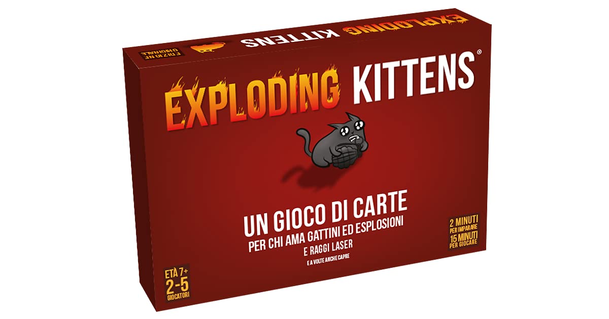 Asmodee Il Trauma del Tram Gioco da Tavolo Edizione in Italiano & Exploding Kittens, Gioco di Carte, Edizione in Italiano, 8540