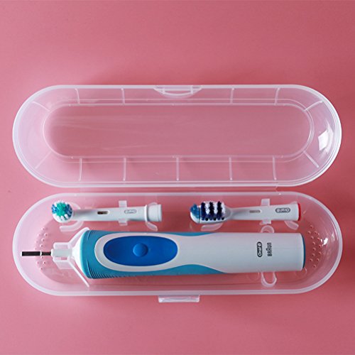 ULTNICE — Estojo elétrico para viagem com escova de dentes para Oral-B (transparente)