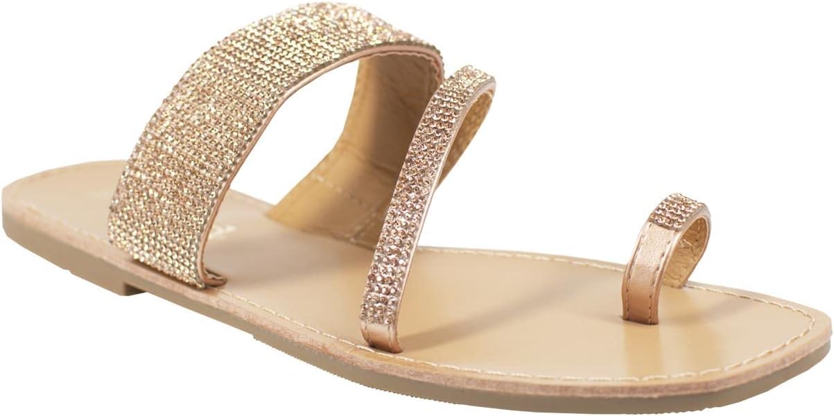 MUDD Ladies Women's Slide Sandal and Studded Accents