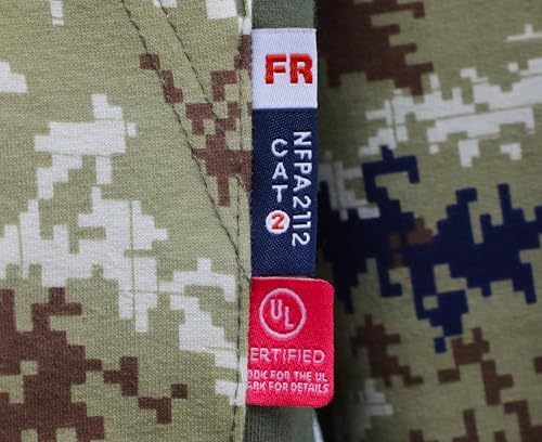 BOCOMAL FR Hoodies Pullover Camouflag 10.5oz Cottoon Fleece Flame Resistant Men's Hooded Sweatshirts4