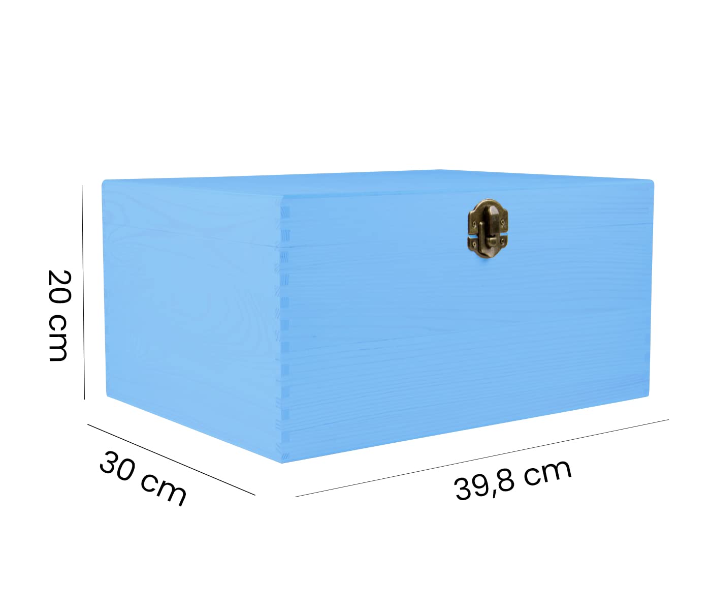 Holzbox mit Deckel Hellblau – Aufbewahrungsbox – Hellblaue Holzkiste zur Aufbewahrung & Dekoration – Holz-Kiste mit Deckel, Deko & Haushalt – Deko Box aus Holz vielseitig nutzbar (8-er Set)