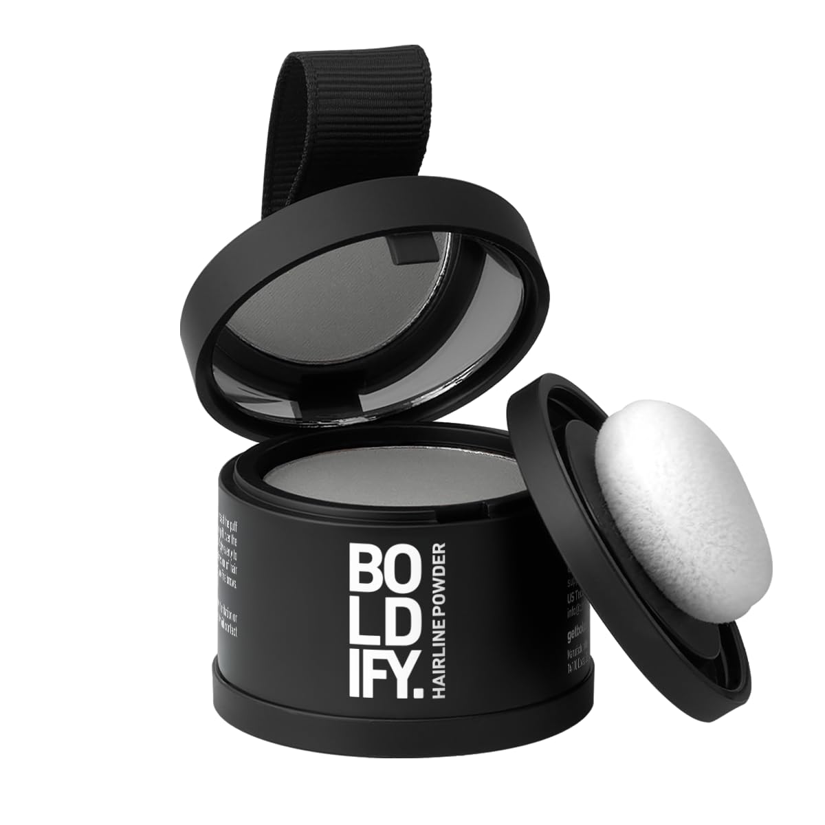 BOLDIFY Hairline Powder - Root Touch Up Hair Color for Gray Coverage - Bald Spot Concealing Hair Powder for Women & Men - 48-Hour Stain-Proof - Gray