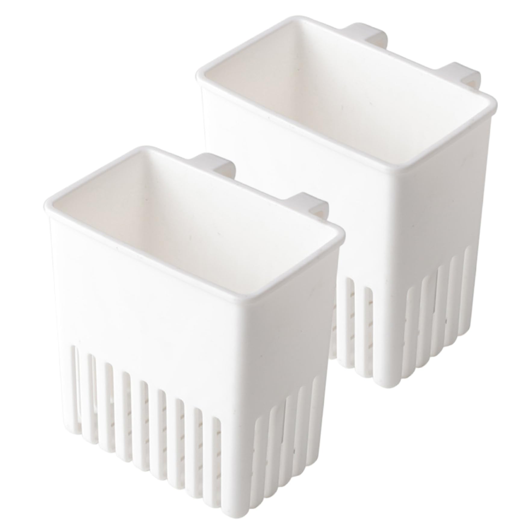 2 estantes de secado de plástico Sil, cesta de cubiertos que ahorra espacio con hoo, nizador de cocina para cuchara, cuchillo, tenedor, fácil secado y Sto Solut