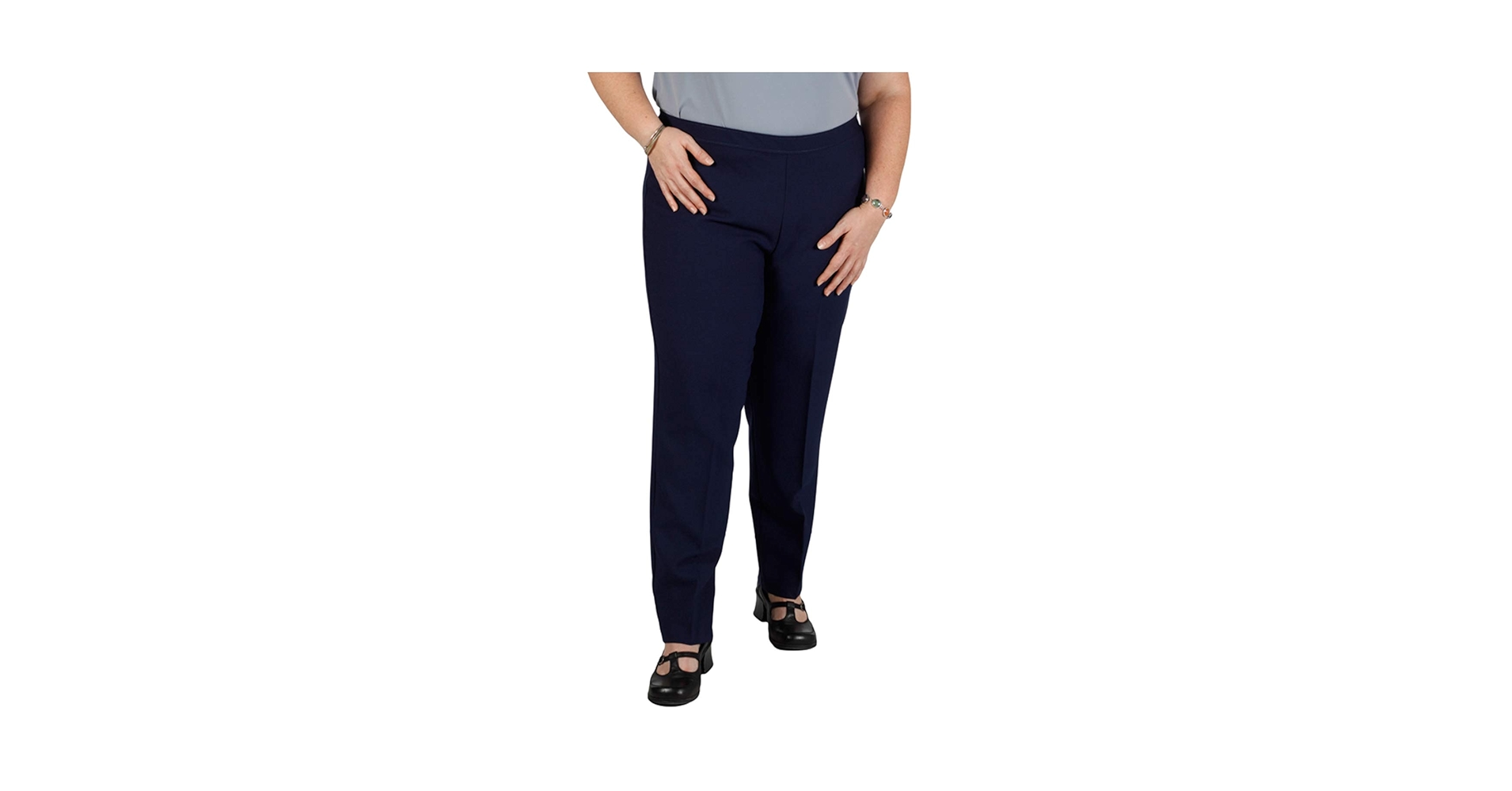 パンツ Wdouble polyester pants W OVY 8655-04-front-side-pocket-
