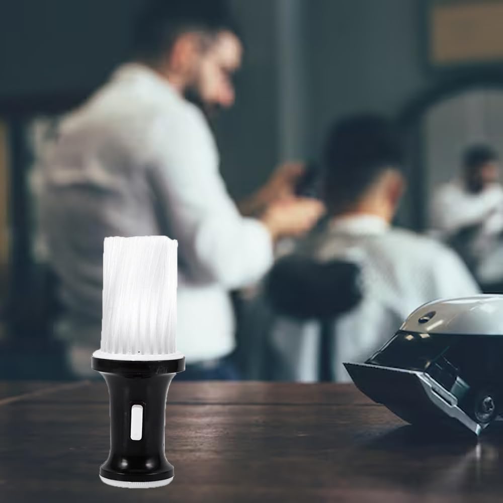 LATRAT Spazzola professionale multiuso per parrucchiere Clean Neck Duster Soft, Barber Haircut Tools con design Bottom Cap per aggiungere talco, taglia piccola