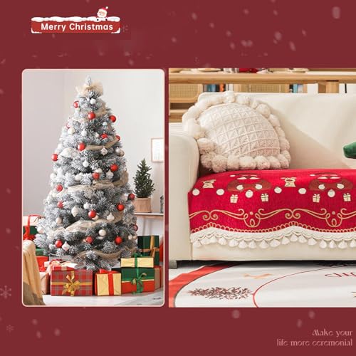 Housse de canapé chenille beige haut de gamme protection d'angle en L