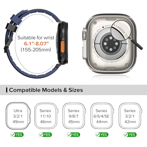 Image of KADES Rugged Sport Band for Apple Watch with Durable Metal Connector