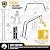 Folding Ladder 19.6ft Multi-Purpose Aluminium Extension Ladder, Bryner 7 in 1 Folding Adjustable Telescoping Step Ladder 530lbs