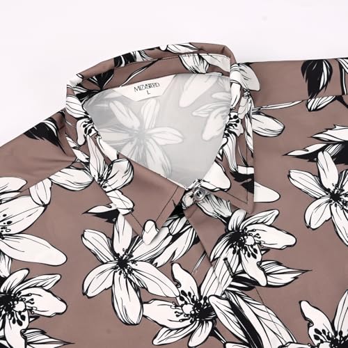 Image of Hawaiian Shirt for Men Tropical Shirts Summer Beach Button Down Short Sleeve Luau Aloha Floral Cruise Vacation Outfit 2026