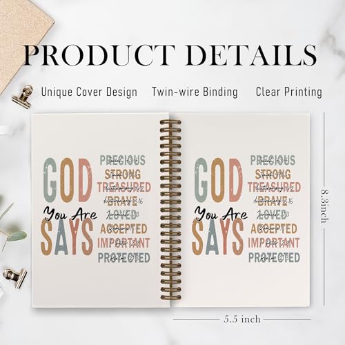 Cadeau chrétien pour femmes, carnet de notes inspirant Boho et journal de prière
